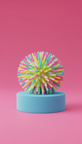 Shaggy Ball with Tactile Fringe