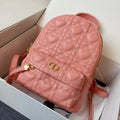 Dior Small Backpack Pink Cannage Lambskin