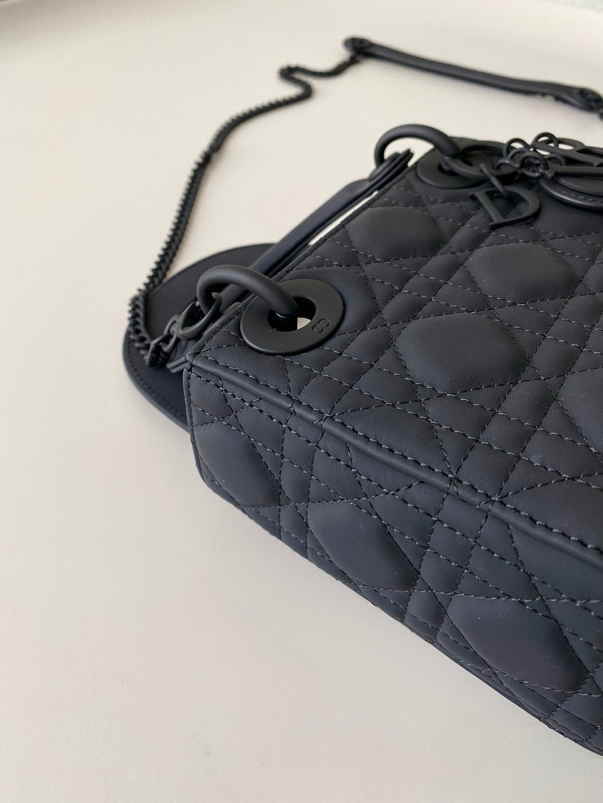 Dior Mini Lady 17 My Abc All Black Lambskin Bag