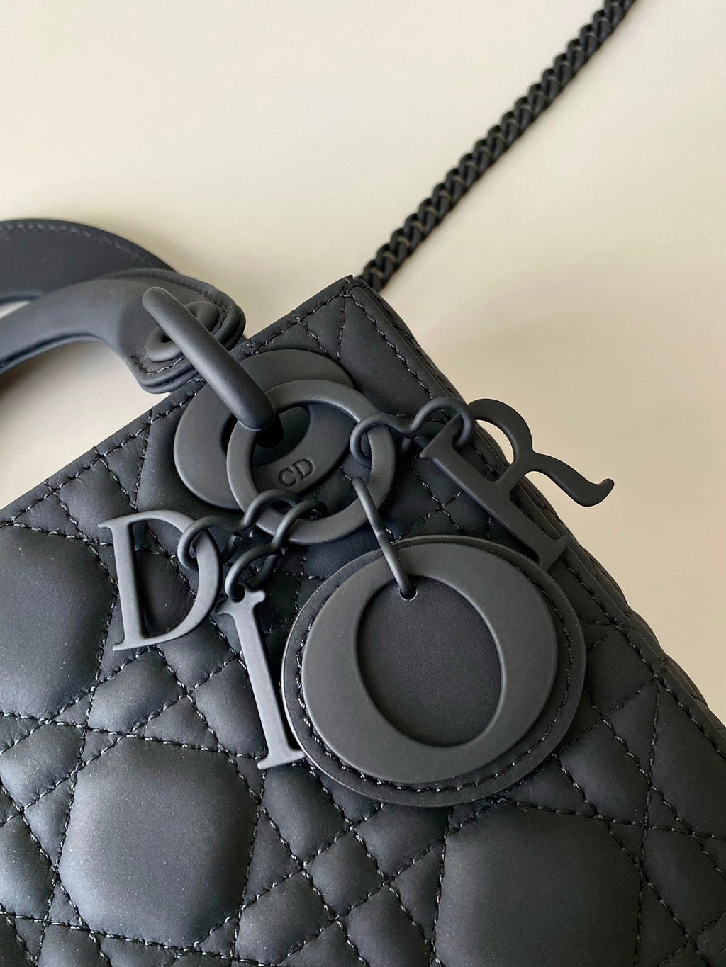 Dior Mini Lady 17 My Abc All Black Lambskin Bag