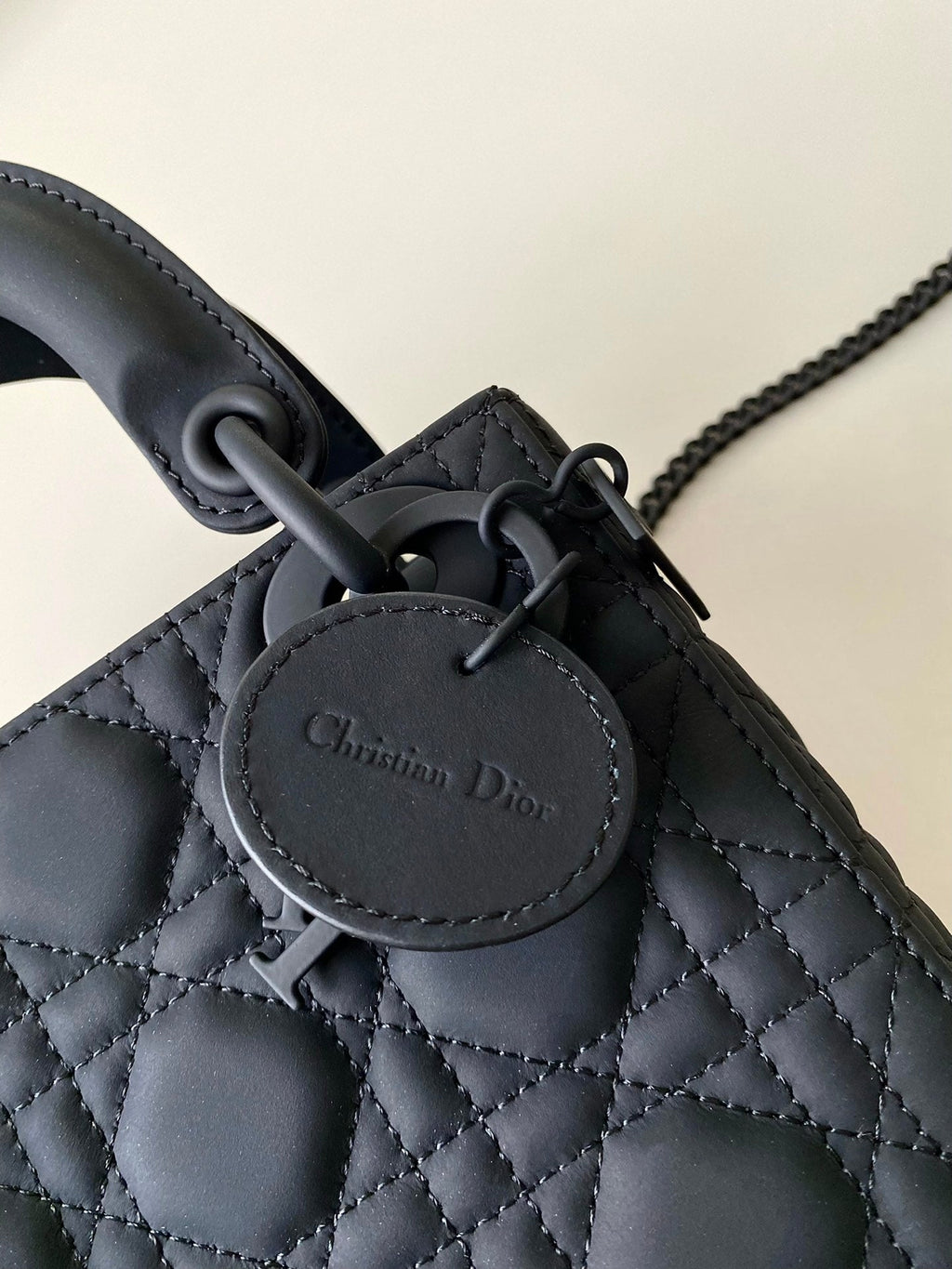 Dior Mini Lady 17 My Abc All Black Lambskin Bag