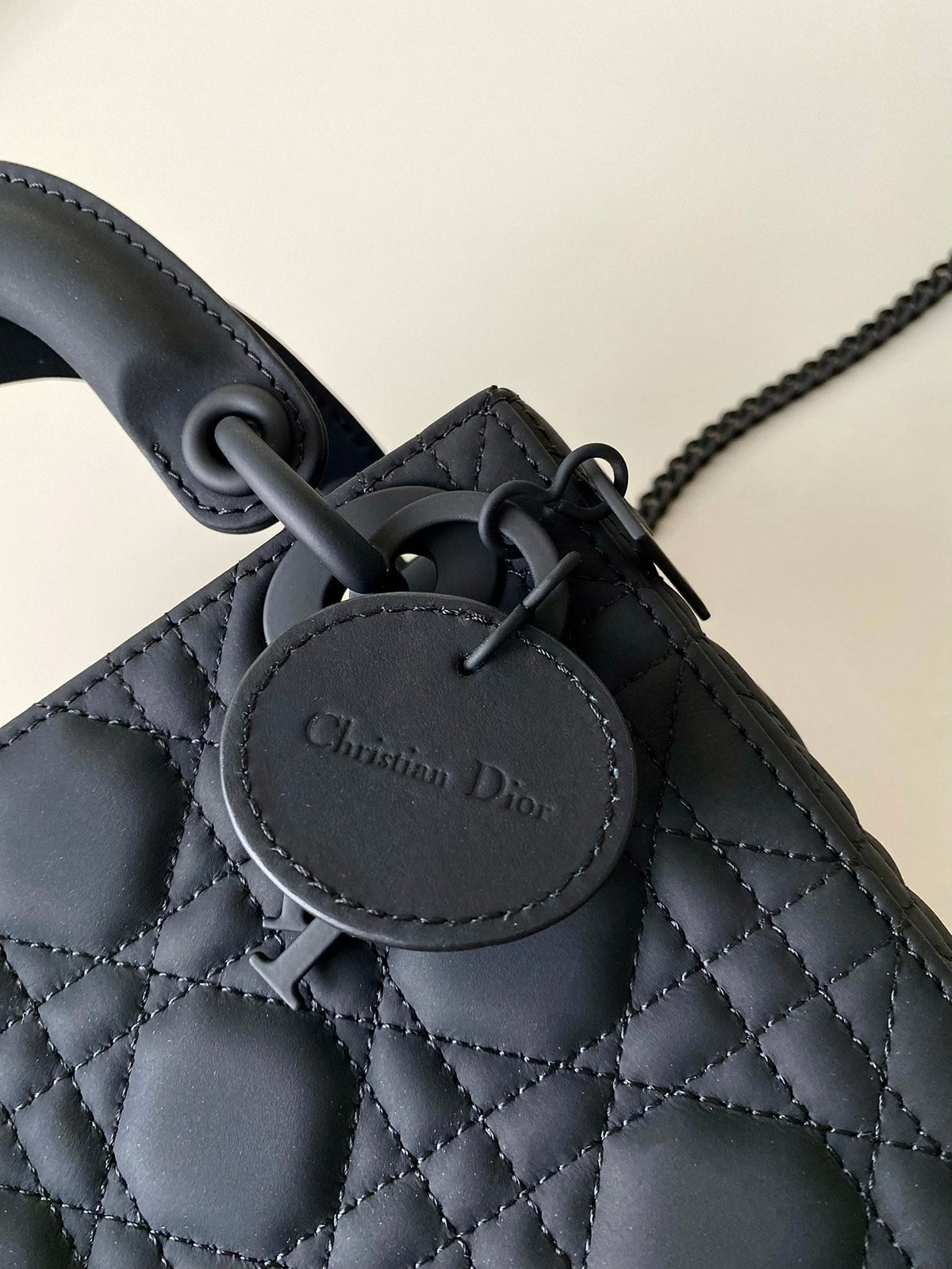 Dior Mini Lady 17 My Abc All Black Lambskin Bag