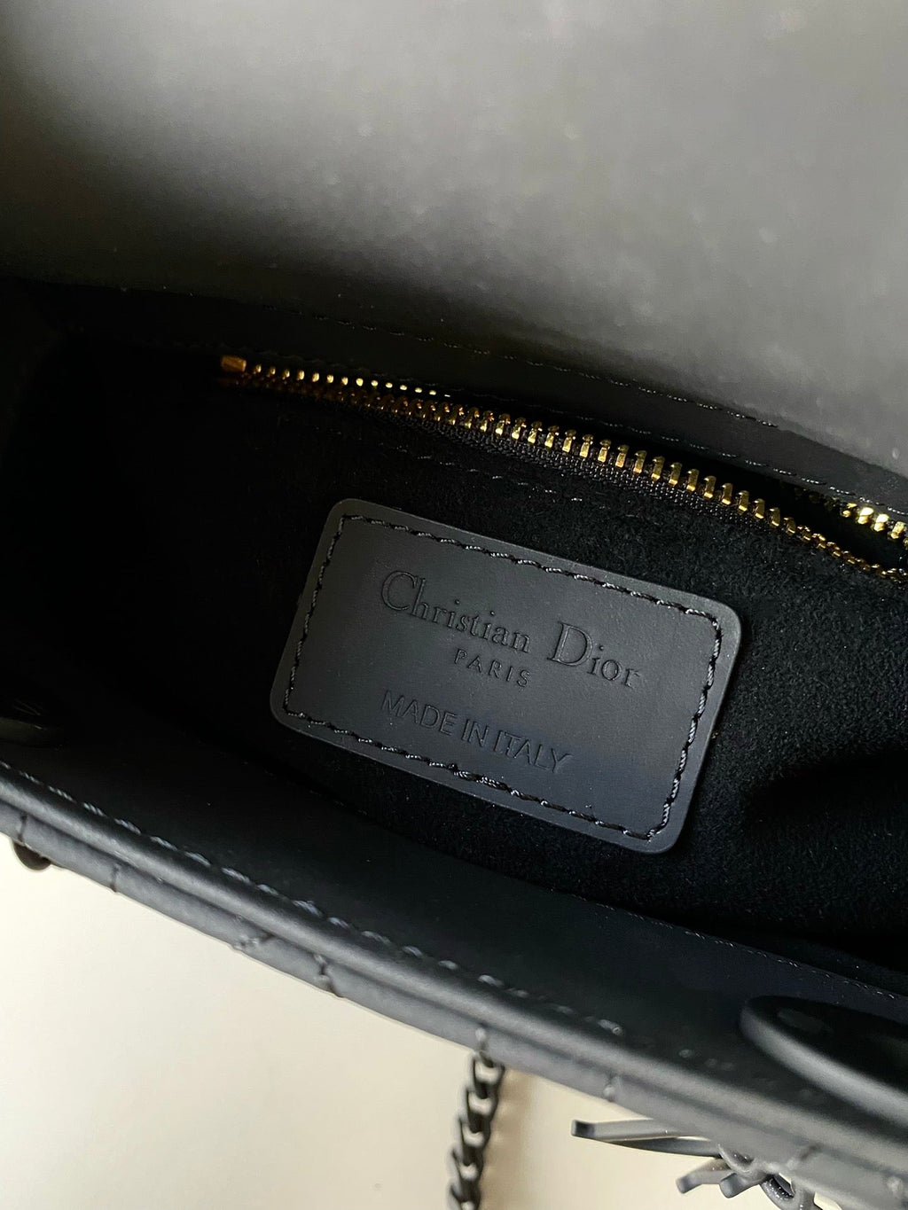 Dior Mini Lady 17 My Abc All Black Lambskin Bag
