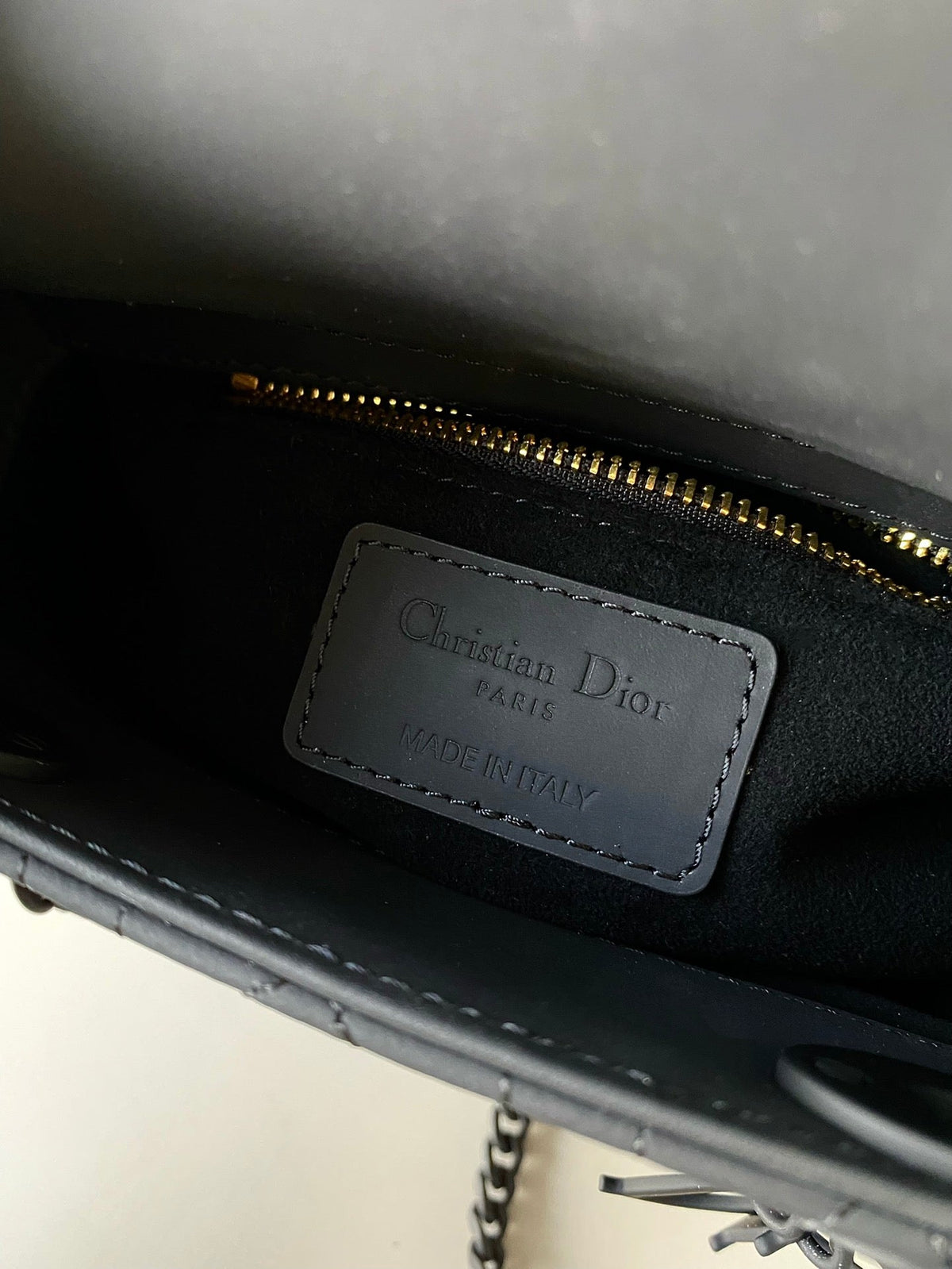 Dior Mini Lady 17 My Abc All Black Lambskin Bag