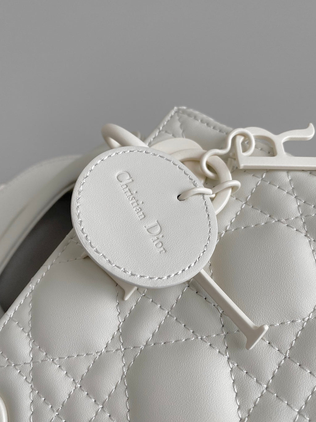 Dior Mini Lady 17 My Abc White Lambskin Bag