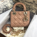 Dior Mini Lady 17 My Abc Beige Lambskin Bag