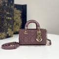 Dior Lady D-Joy 16 Micro Purple Lambskin Bag