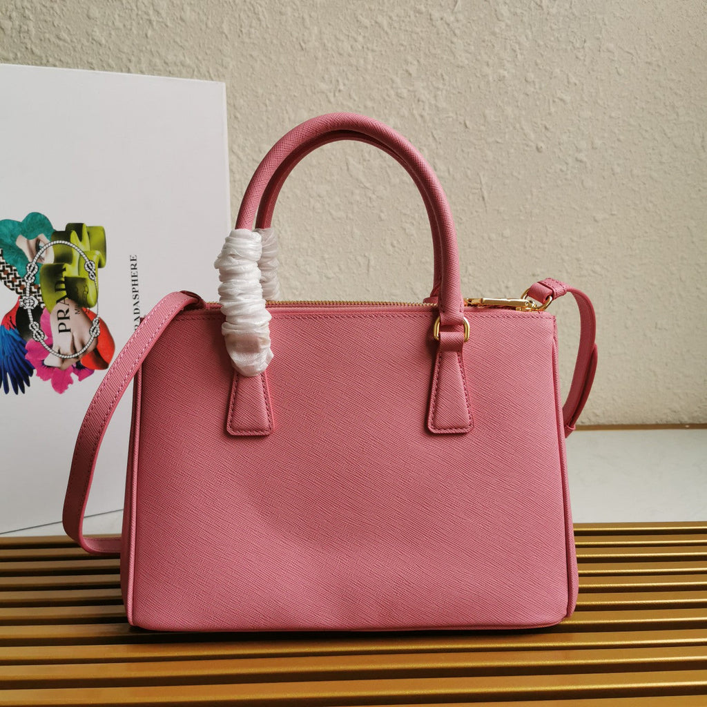 Prada Medium Galleria 28 Pink Saffiano Leather Bag