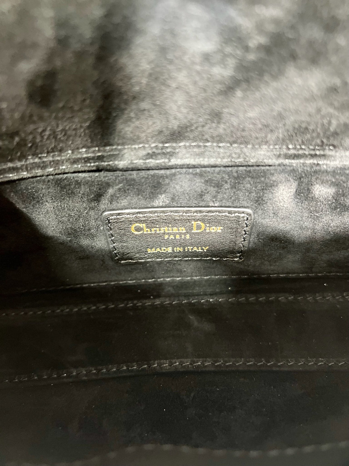 Dior Small Lady D-Joy 22 Butterfly Stud Black Lambskin Bag