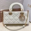 Dior Micro Lady D-Joy 16.5 White Lambskin Bag