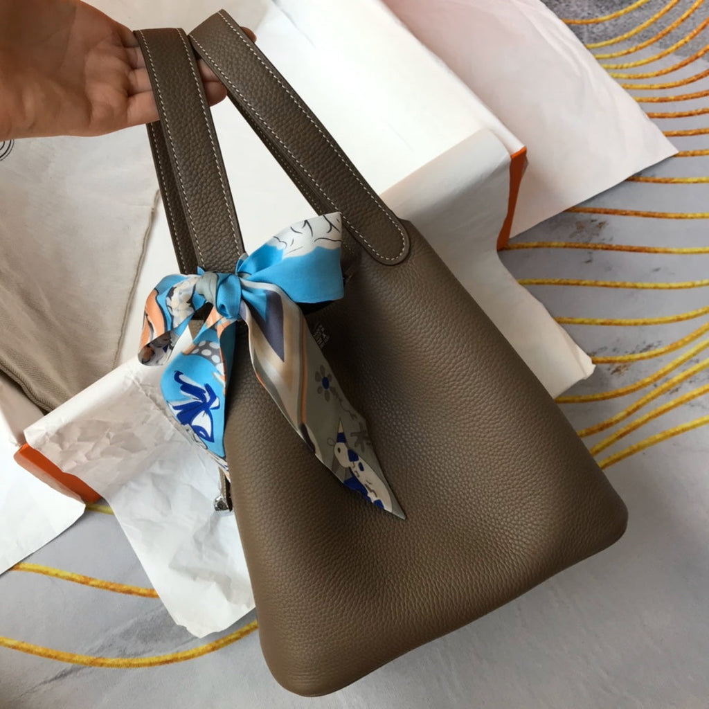 Hermes Picotin Lock 22 Brown Togo Shw Bag