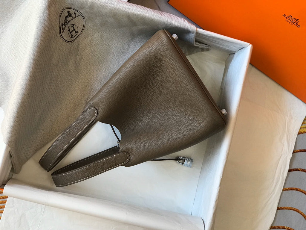 Hermes Picotin Lock 22 Brown Togo Shw Bag