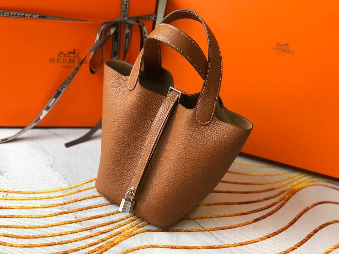 Hermes Picotin Lock 22 Tan Togo Shw Bag