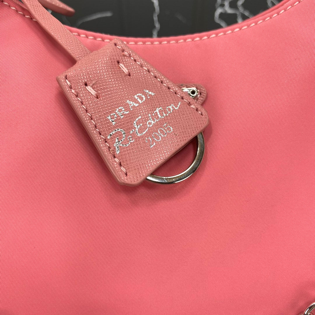 Prada Hobo 22 Bag in Rk Pink Re-Nylon