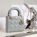 Dior Lady 17 in Gray with Cannage Pattern Bag