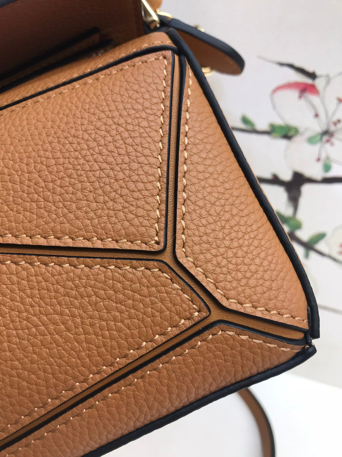 Loewe Mini 18 Puzzle Bag in Warm Desert Calfskin
