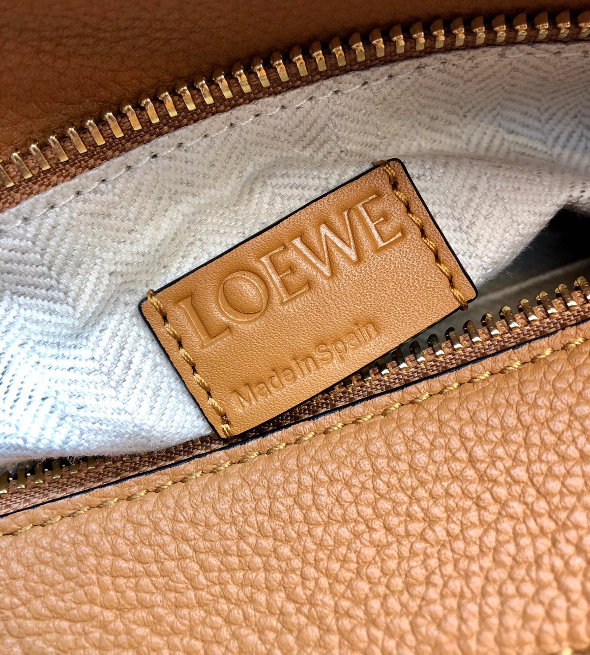 Loewe Mini 18 Puzzle Bag in Warm Desert Calfskin