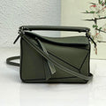 Loewe Mini 18 Puzzle Bag in Juniper Green Calfskin