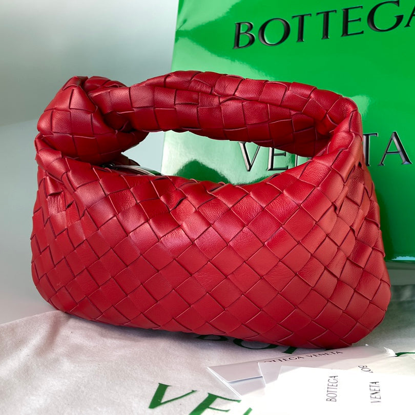 Bottega Veneta Mini Jodie 27 in Red Lambskin Bag