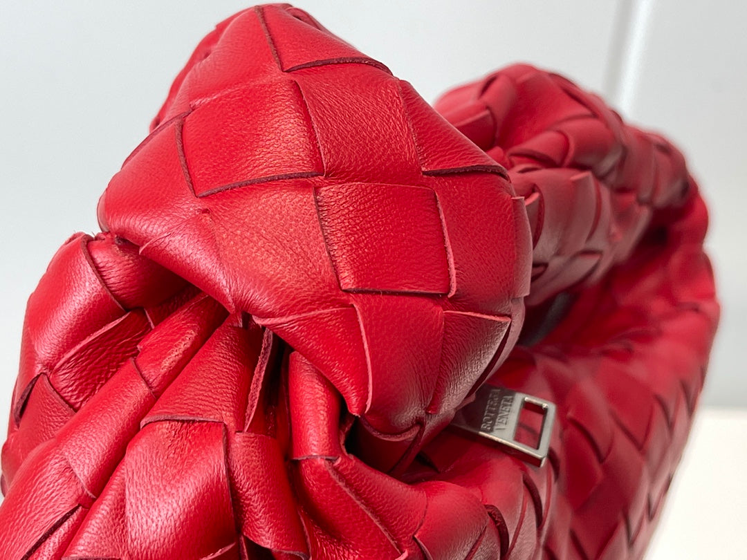 Bottega Veneta Mini Jodie 27 in Red Lambskin Bag