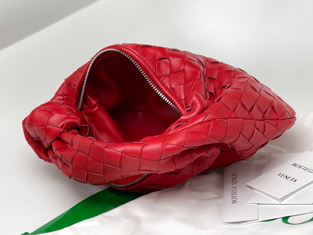 Bottega Veneta Mini Jodie 27 in Red Lambskin Bag