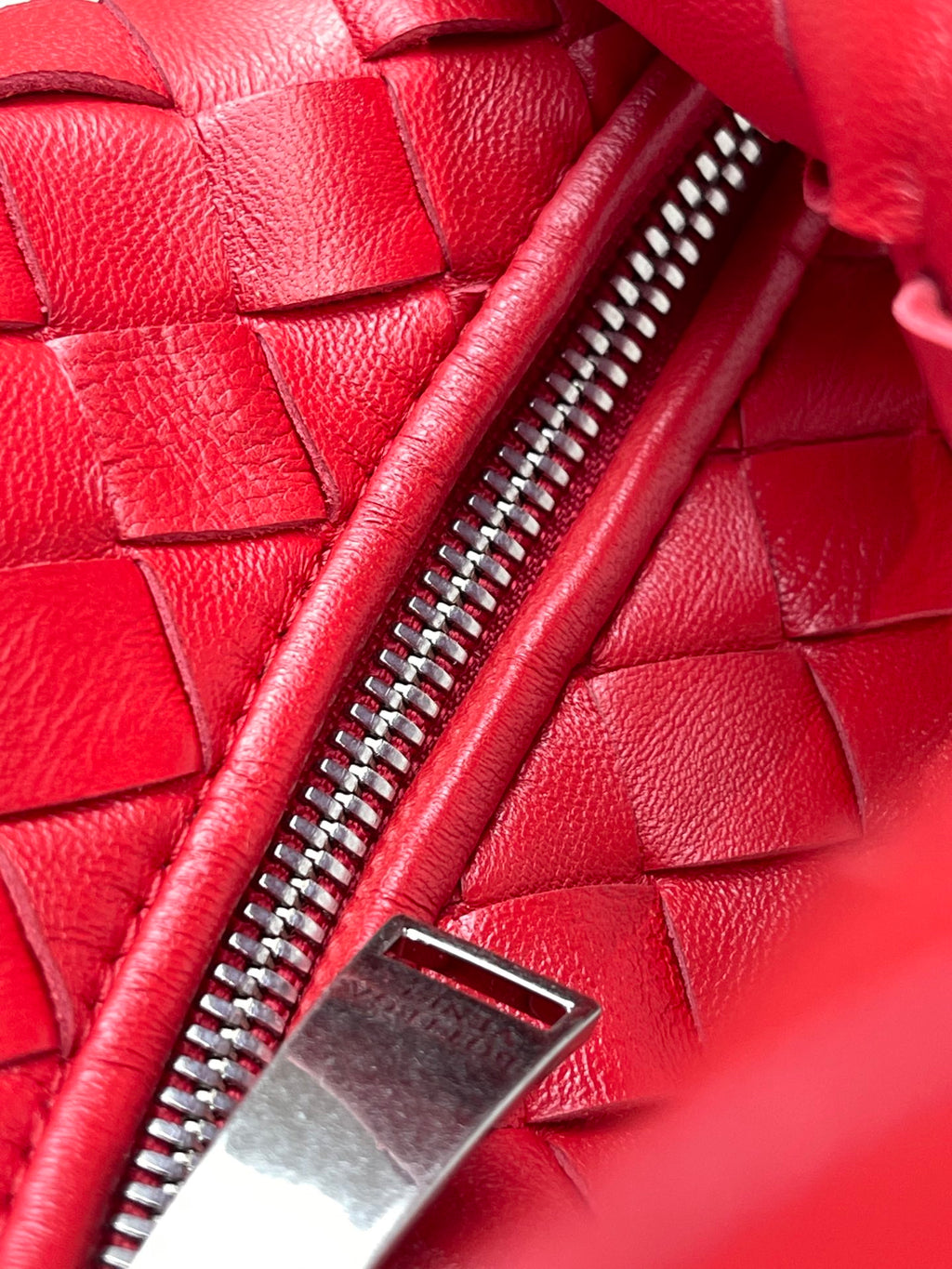 Bottega Veneta Mini Jodie 27 in Red Lambskin Bag