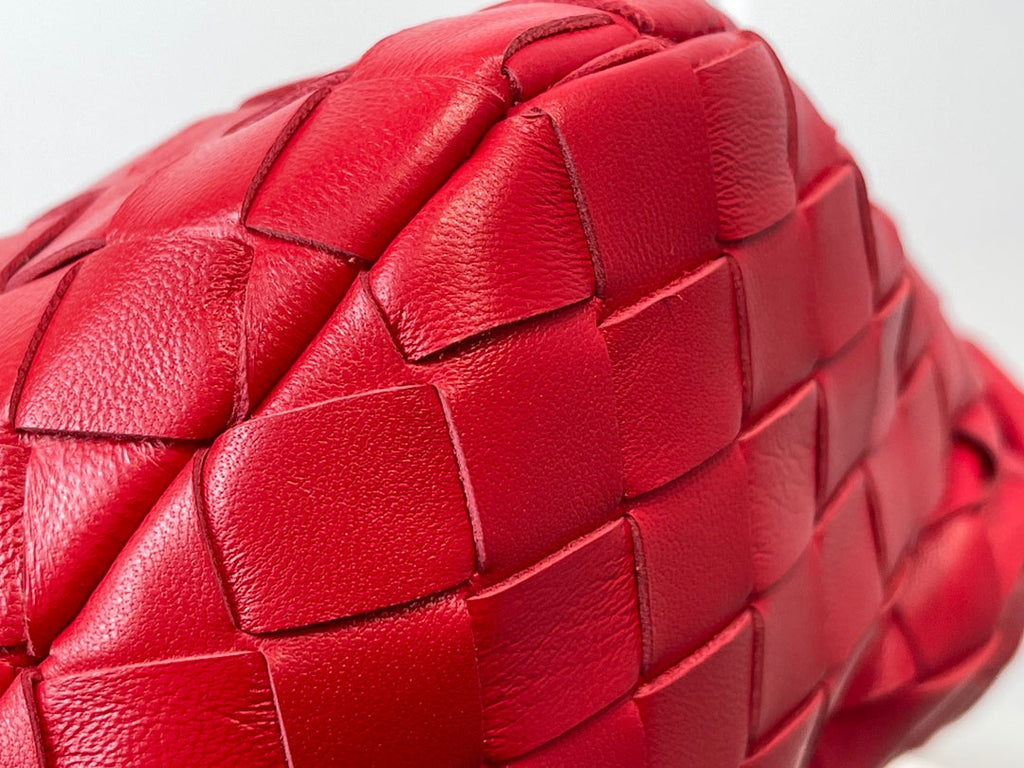 Bottega Veneta Mini Jodie 27 in Red Lambskin Bag