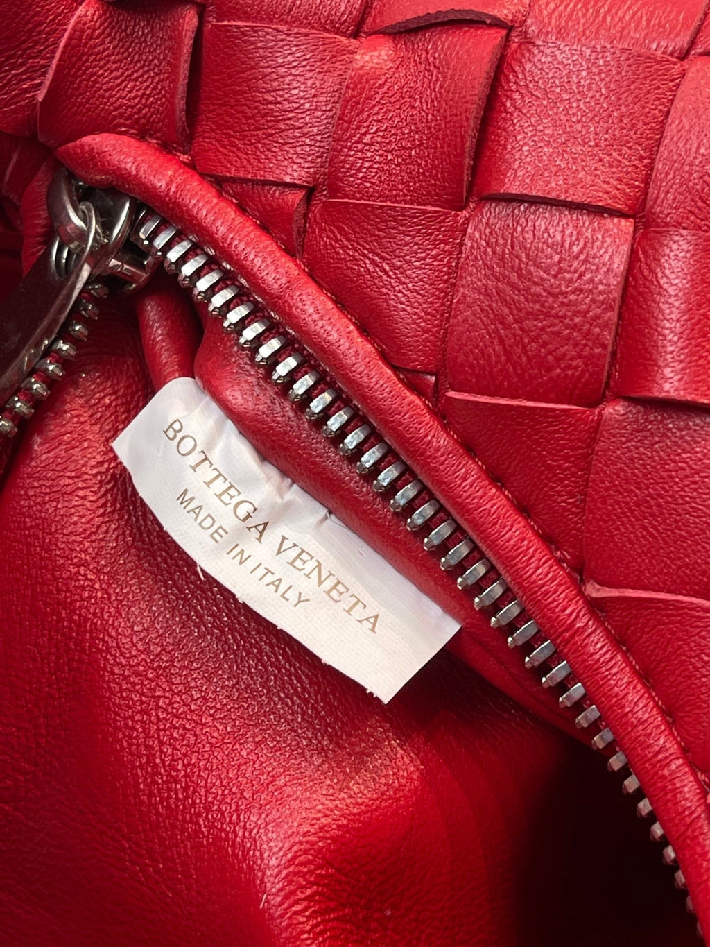 Bottega Veneta Mini Jodie 27 in Red Lambskin Bag