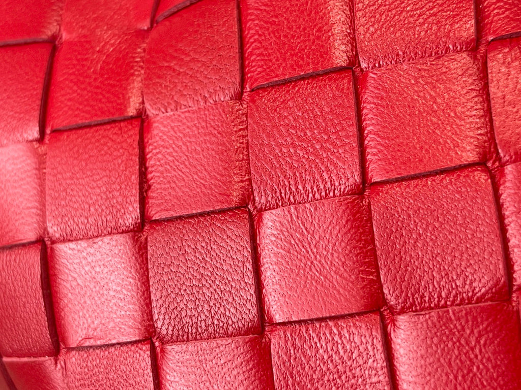 Bottega Veneta Mini Jodie 27 in Red Lambskin Bag