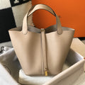 Hermes Picotin Lock 18 Light Beige Togo Ghw Bag