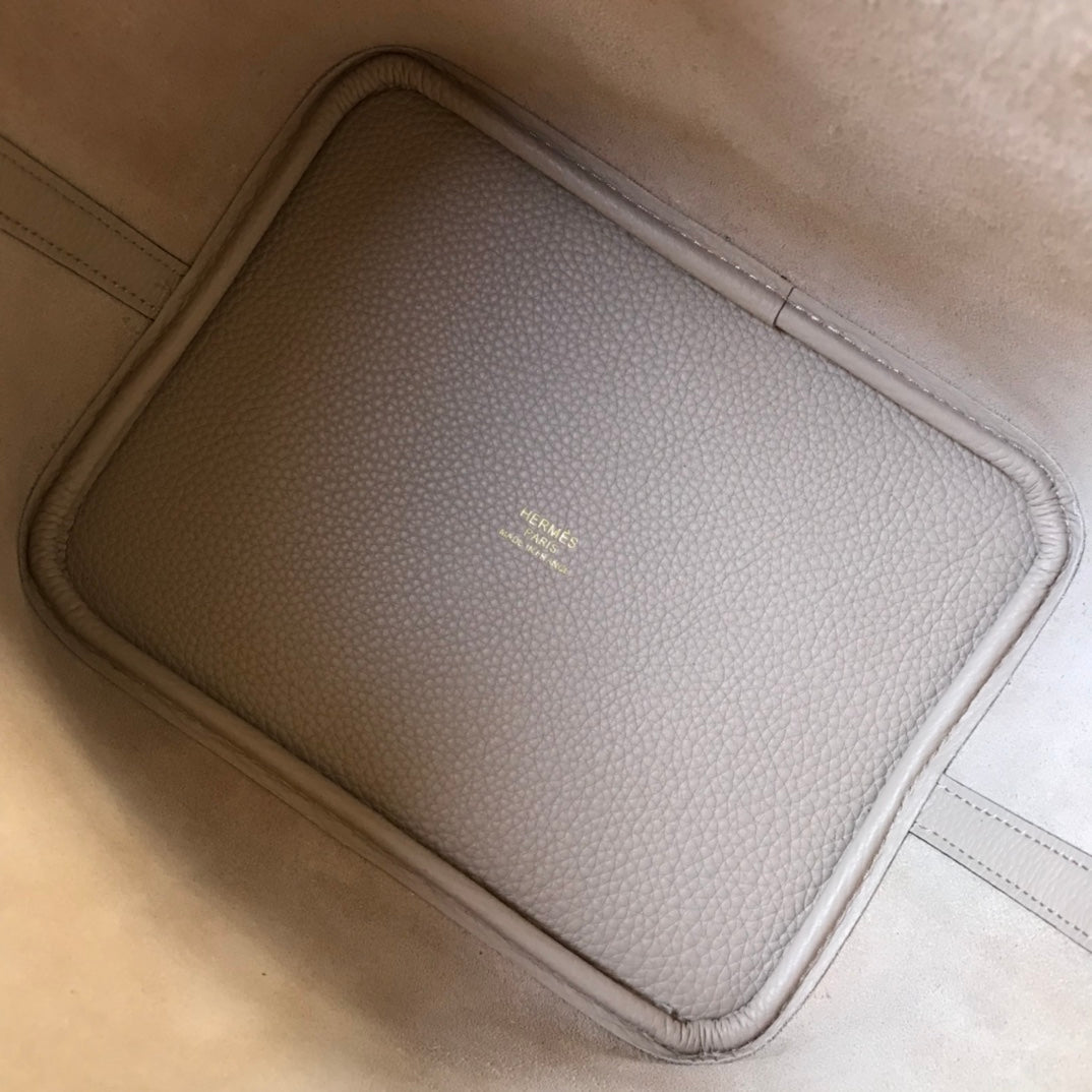 Hermes Picotin Lock 18 Light Beige Togo Ghw Bag