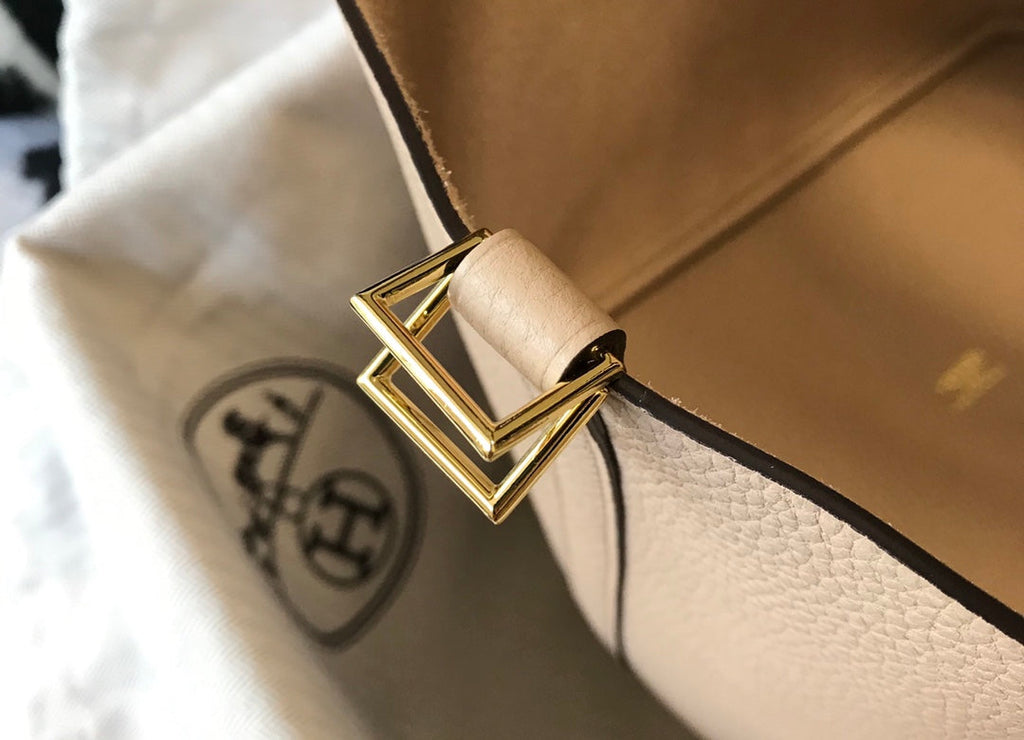 Hermes Picotin Lock 18 Light Beige Togo Ghw Bag