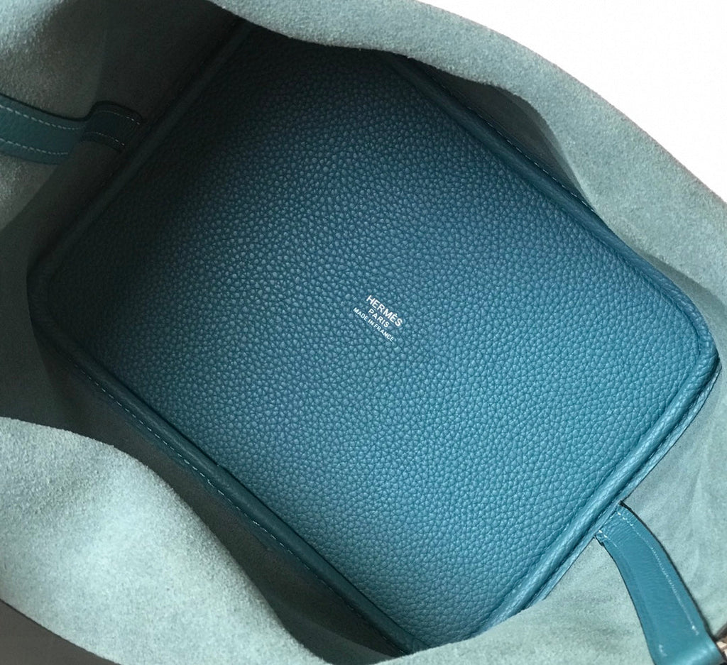 Hermes Picotin Lock Teal Togo Ghw Bag