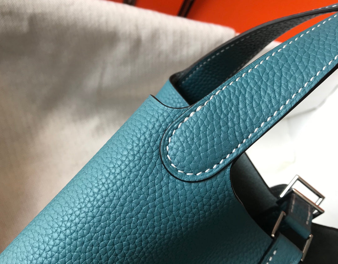 Hermes Picotin Lock Teal Togo Ghw Bag