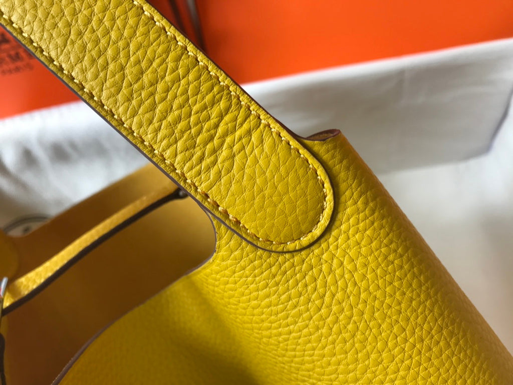 Hermes Picotin Lock 22 Yellow Togo Shw Bag