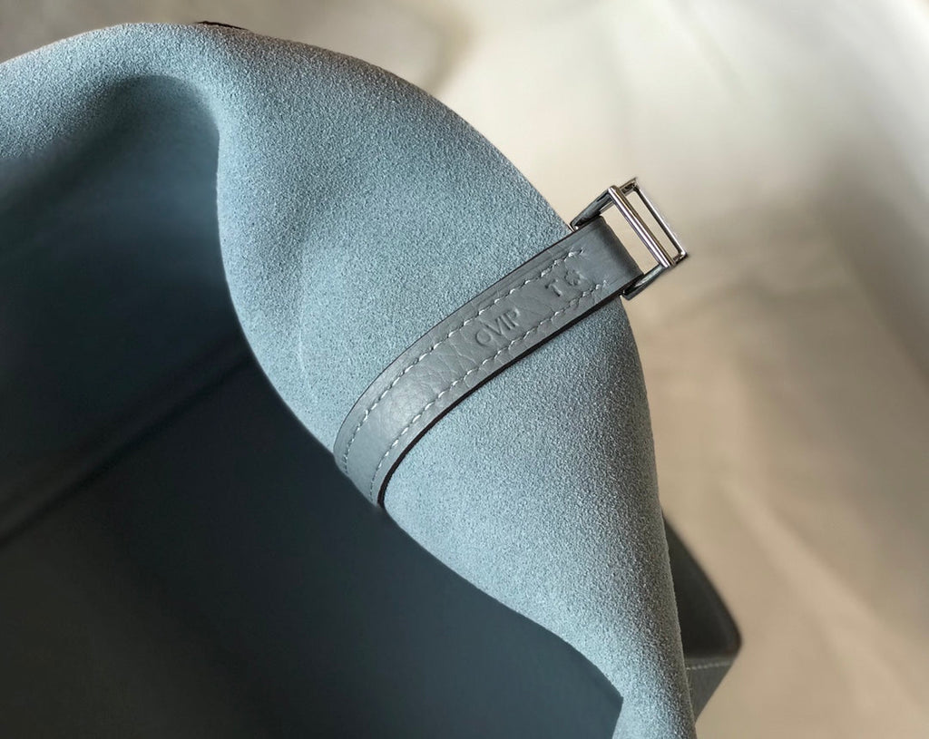 Hermes Picotin Lock 22 Stone Blue Togo Shw Bag
