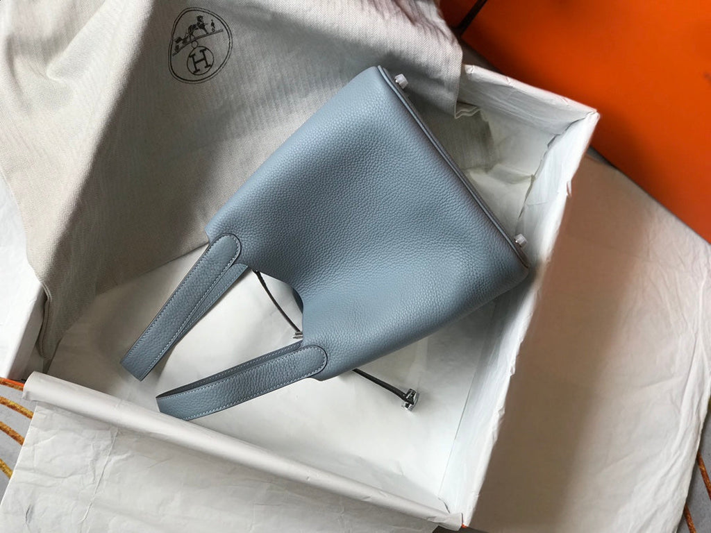 Hermes Picotin Lock 22 Stone Blue Togo Shw Bag
