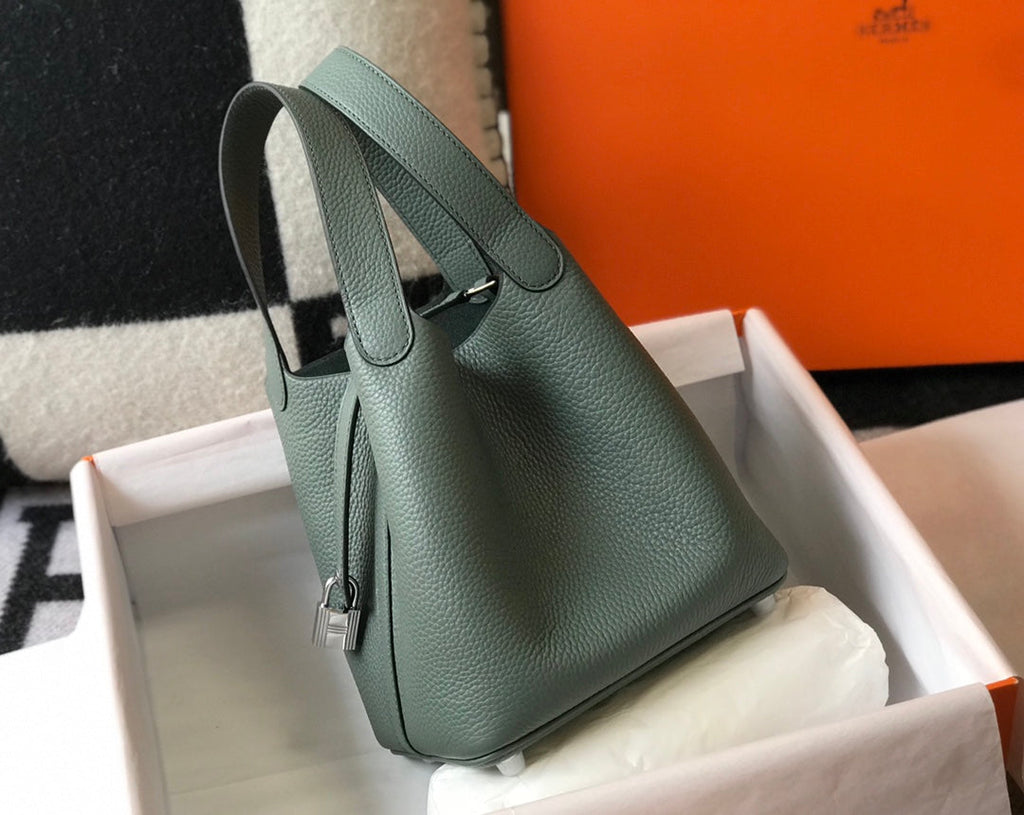 Hermes Picotin Lock 18 Grass Green Togo Shw Bag