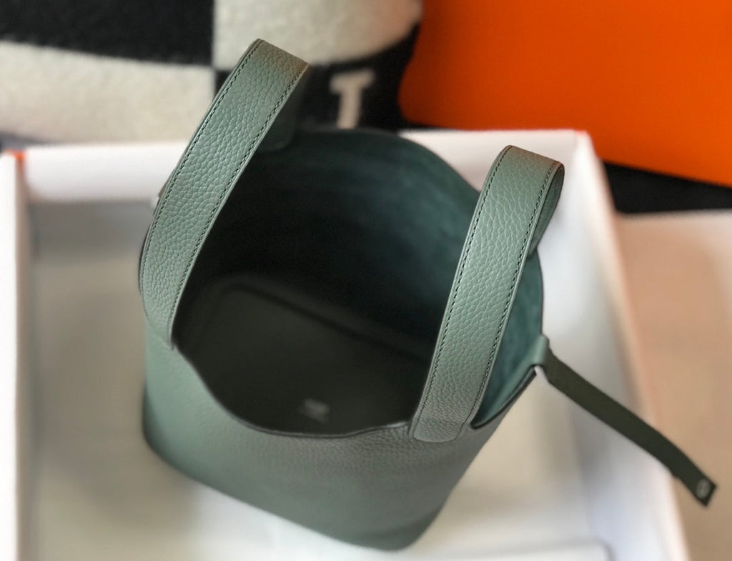 Hermes Picotin Lock 18 Grass Green Togo Shw Bag