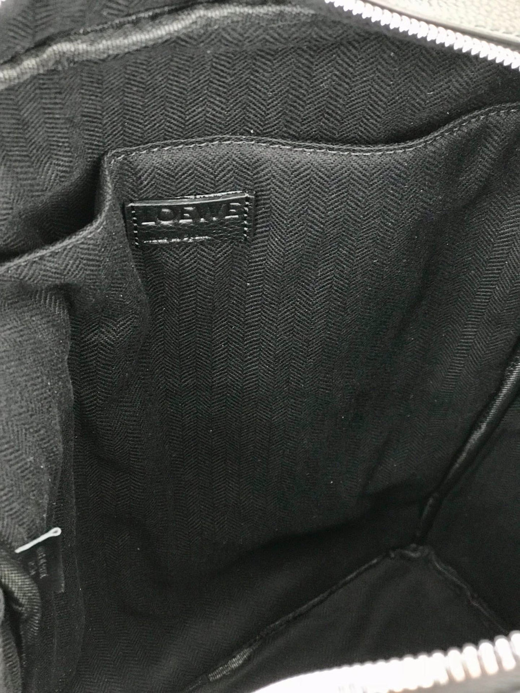 Loewe 39 Military Backpack in Black Soft Grained Calfskin