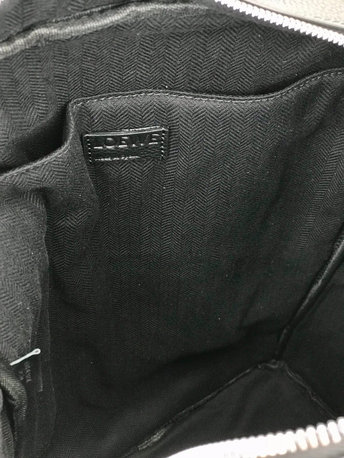 Loewe 39 Military Backpack in Black Soft Grained Calfskin