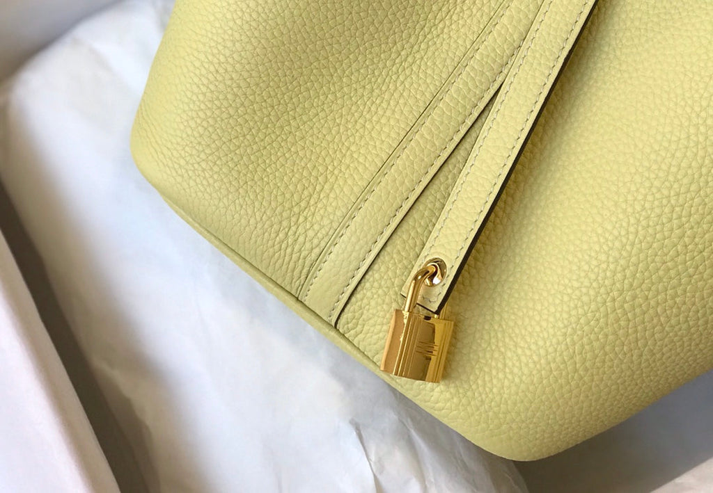 Hermes Picotin Lock 22 Lime Togo Ghw Bag