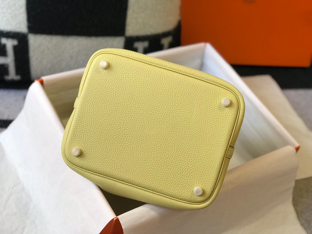 Hermes Picotin Lock 22 Lime Togo Ghw Bag