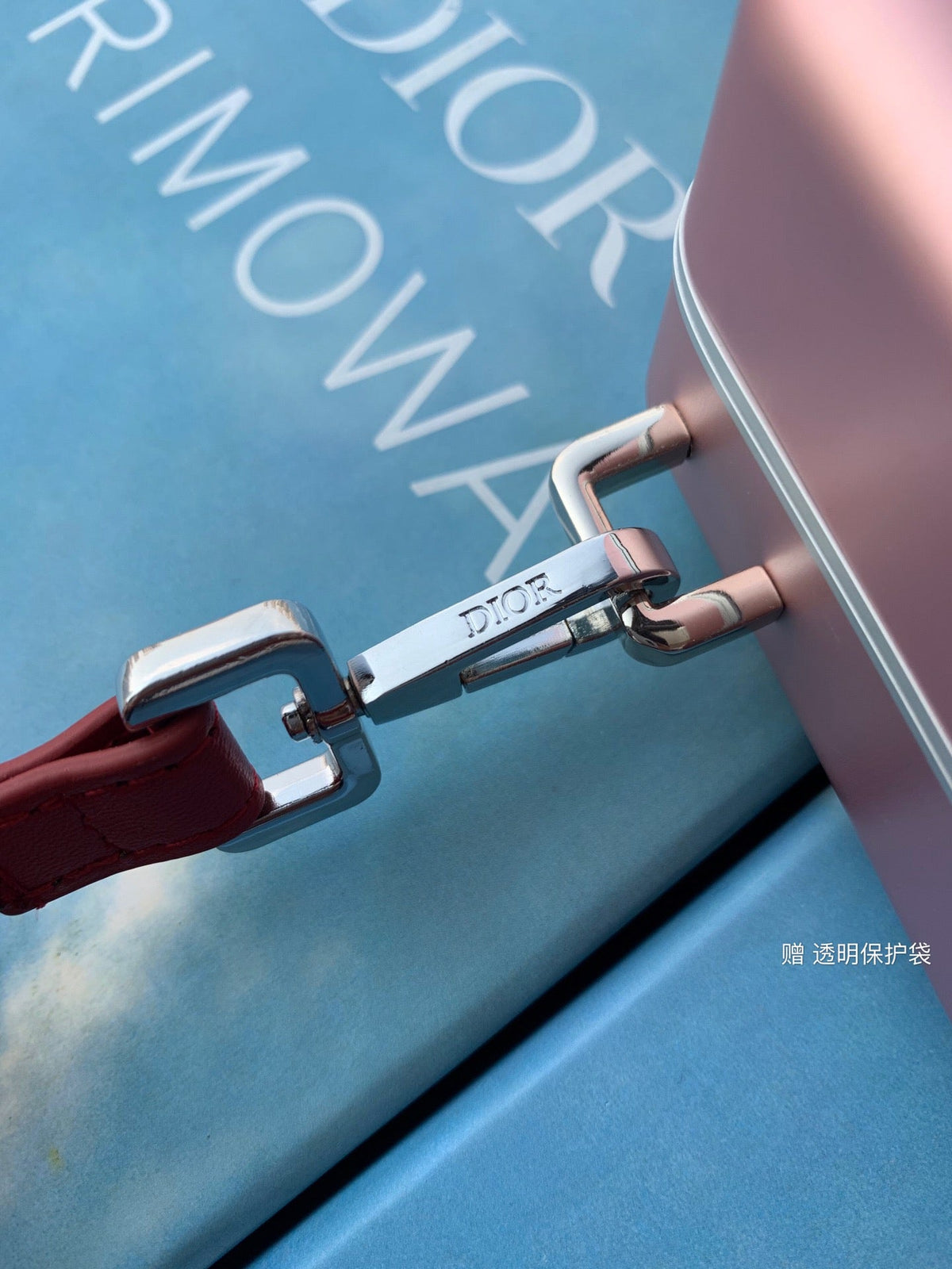 Dior Rimowa 20 Case Bag in Light Pink Aluminum Magnesium