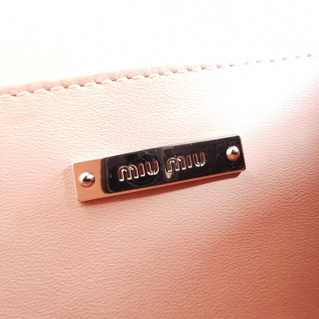 Lady 20 Handbag in Crocodile Pattern Light Pink Calfskin