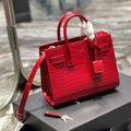 Saint Laurent Sac de Jour Nano 22 Red Calfskin Gold Hardware Bag