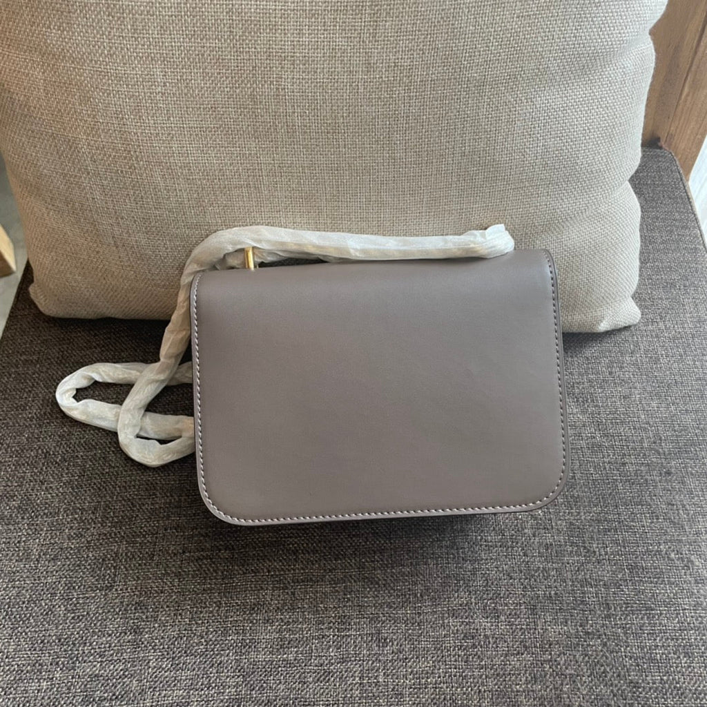 Celine Triomphe Box 18 Calfskin Grey Bag