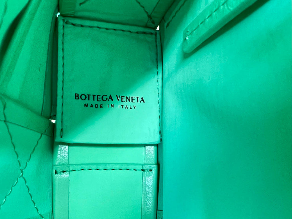 Bottega Veneta Small Cassette 23 in Light Green Calfskin Bag