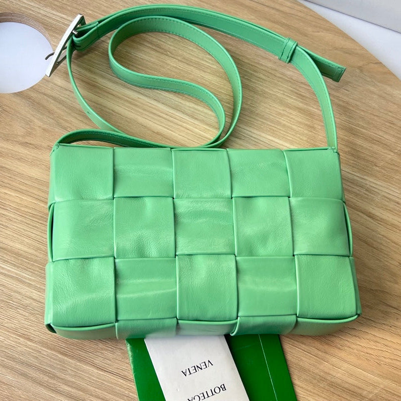 Bottega Veneta Small Cassette 23 in Light Green Calfskin Bag