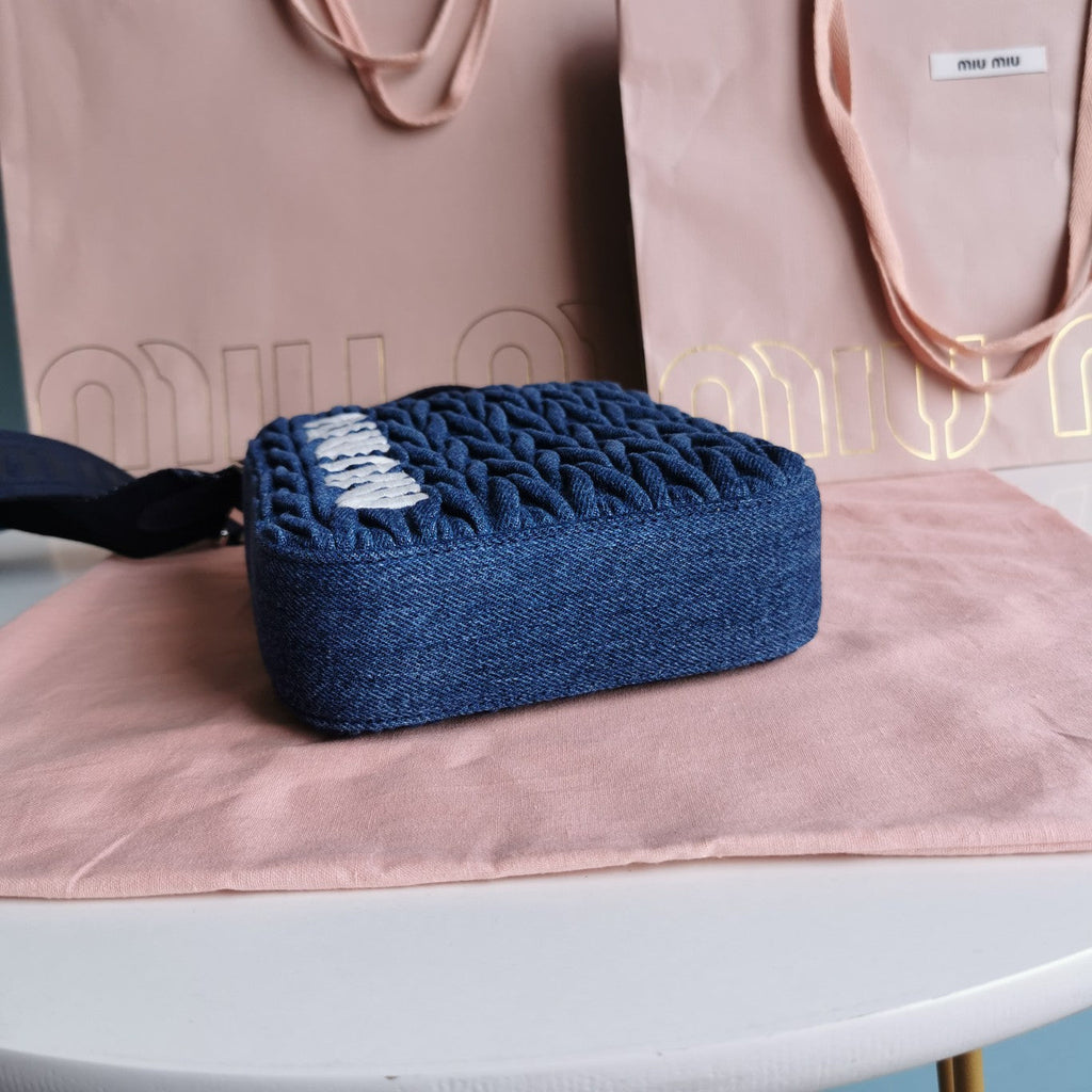 Tote 18 Bag in Navy Blue Denim